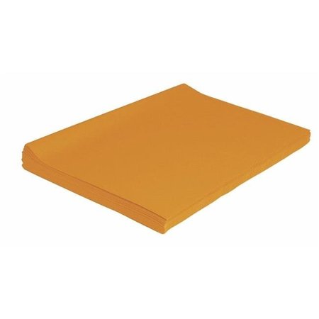 SPECTRA Spectra 006759 Deluxe Bleeding Recyclable Art Tissue Paper; Goldenrod - 24 Sheets 6759